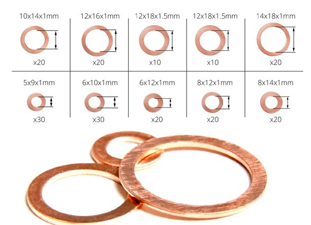 Сет бакарни шајбни
