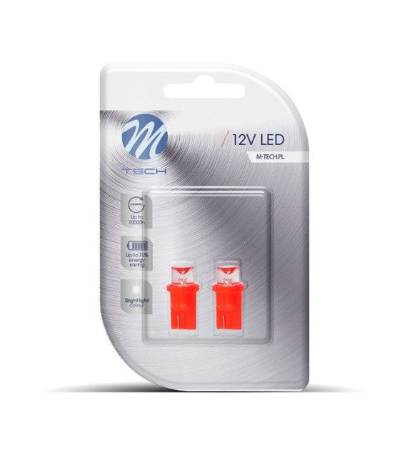 Сијалица LED сет LB006AR w5w Concave Red M-Tech