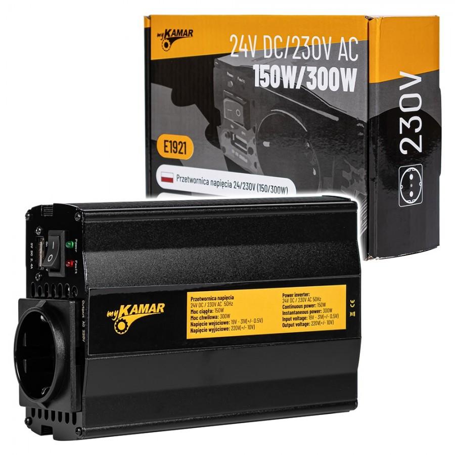 Инвертер на напон E1921 24/230V (150/300W)