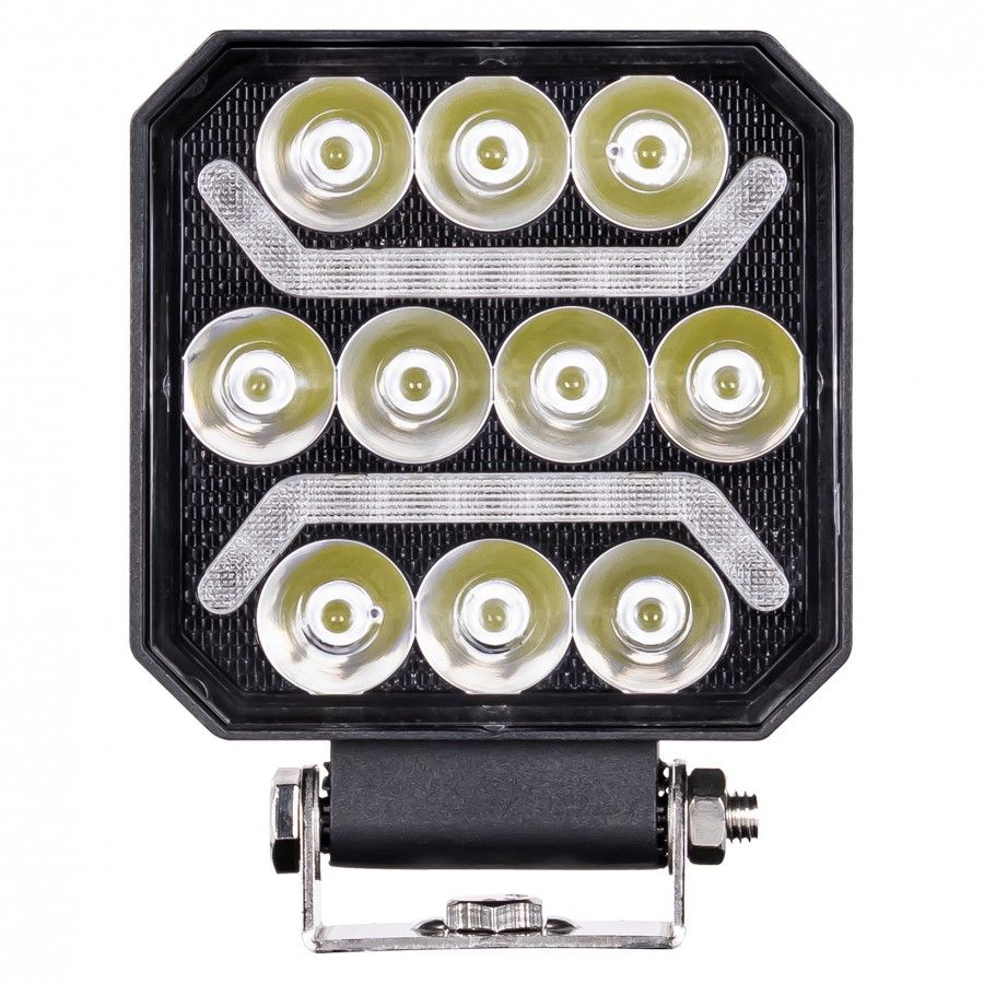 Фар LED L0185 10xLed + 2xLed strip Amber
