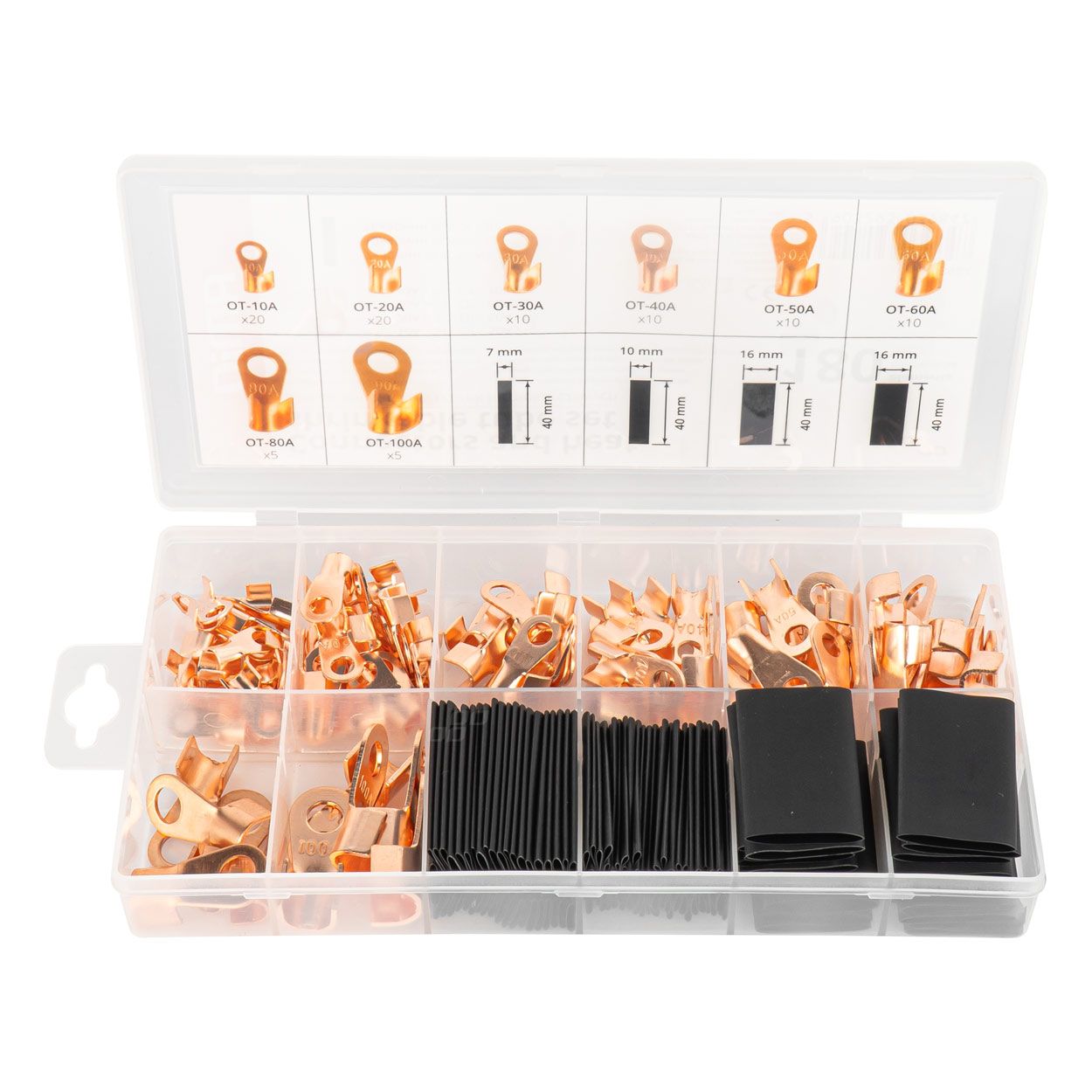 Кабел папучи сет во кутија 180pcs AMIO-03984