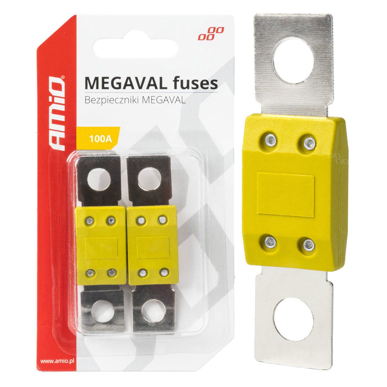 Осигурач MEGAVAL 2PCS 100A blister AMIO-03463