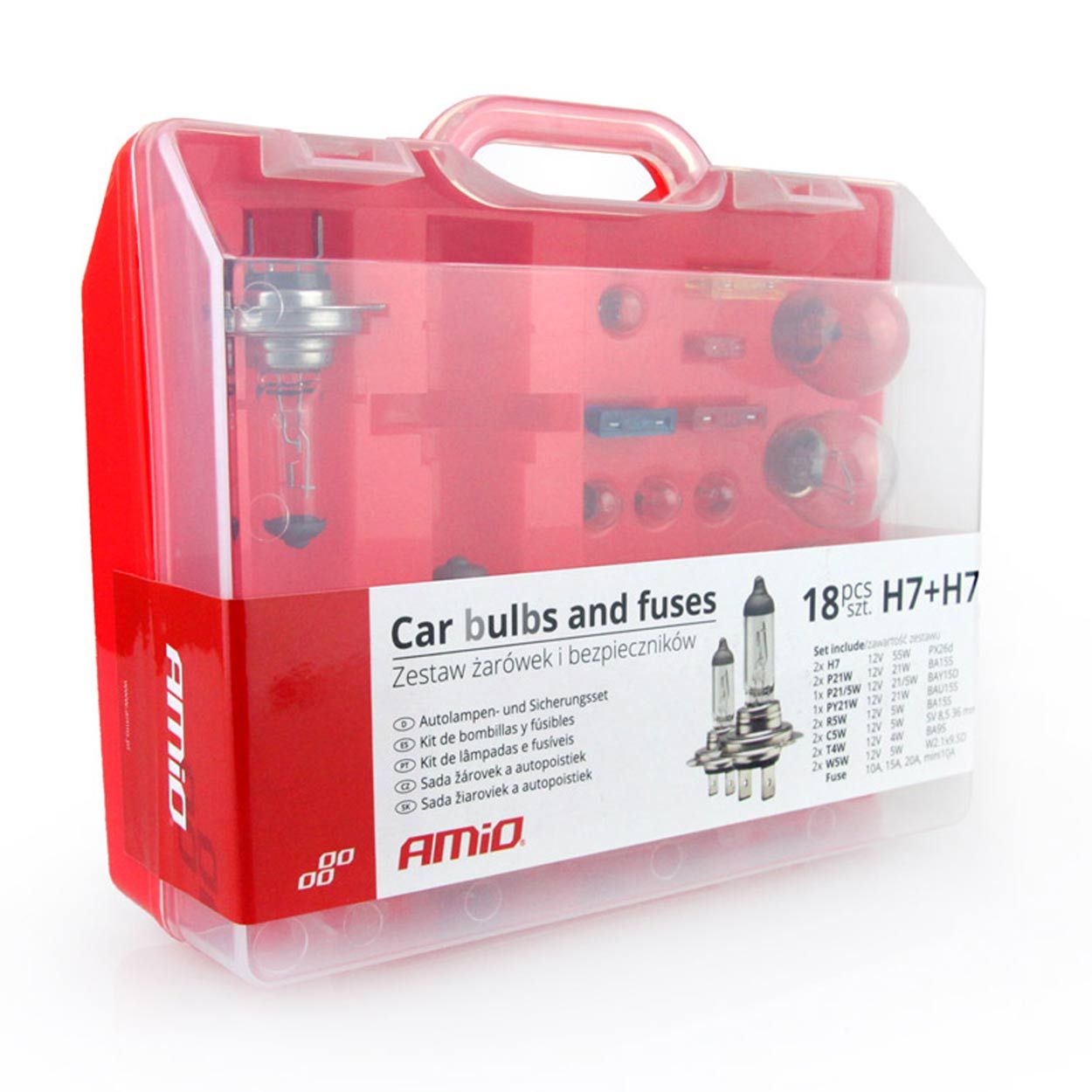 Сијалица сет 18pcs 2xH7 AMIO-01494