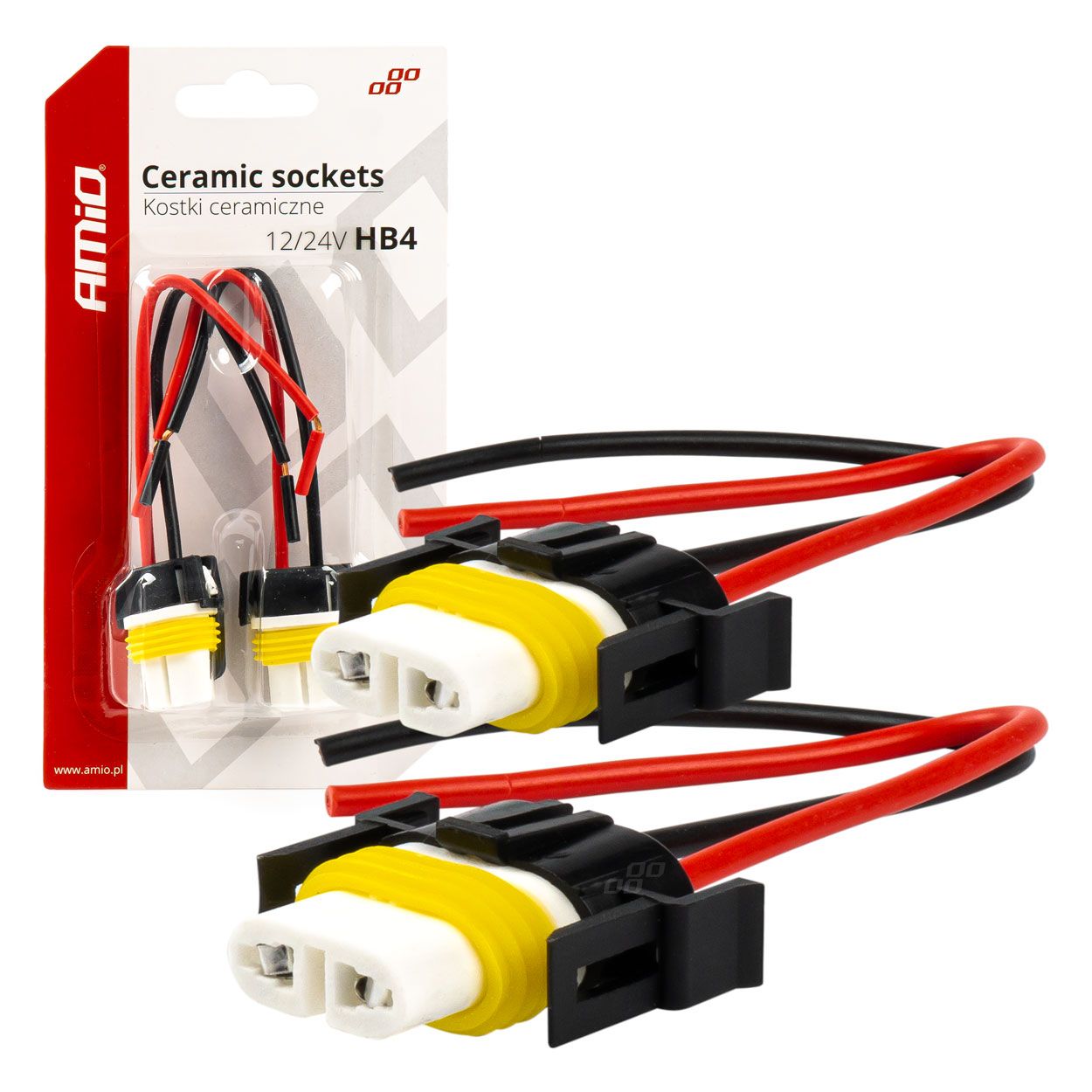 Керамичка фасонка HB4 9006 15cm cable 2pcs AMIO-03059