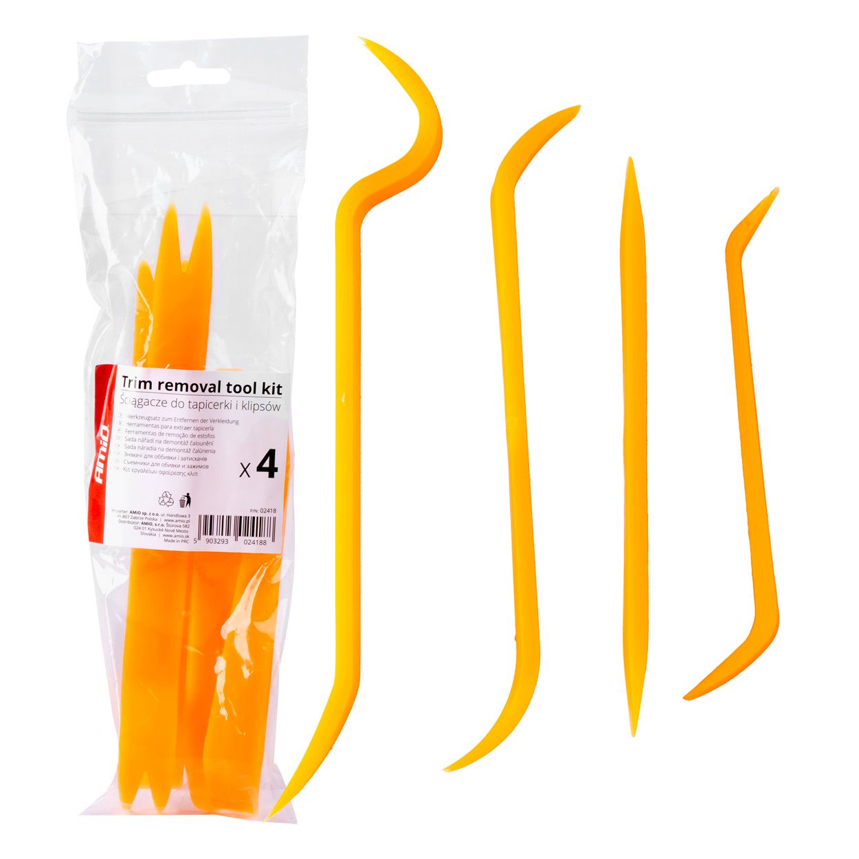 Сет алатки за остранување на клип 4pcs AMIO-02418