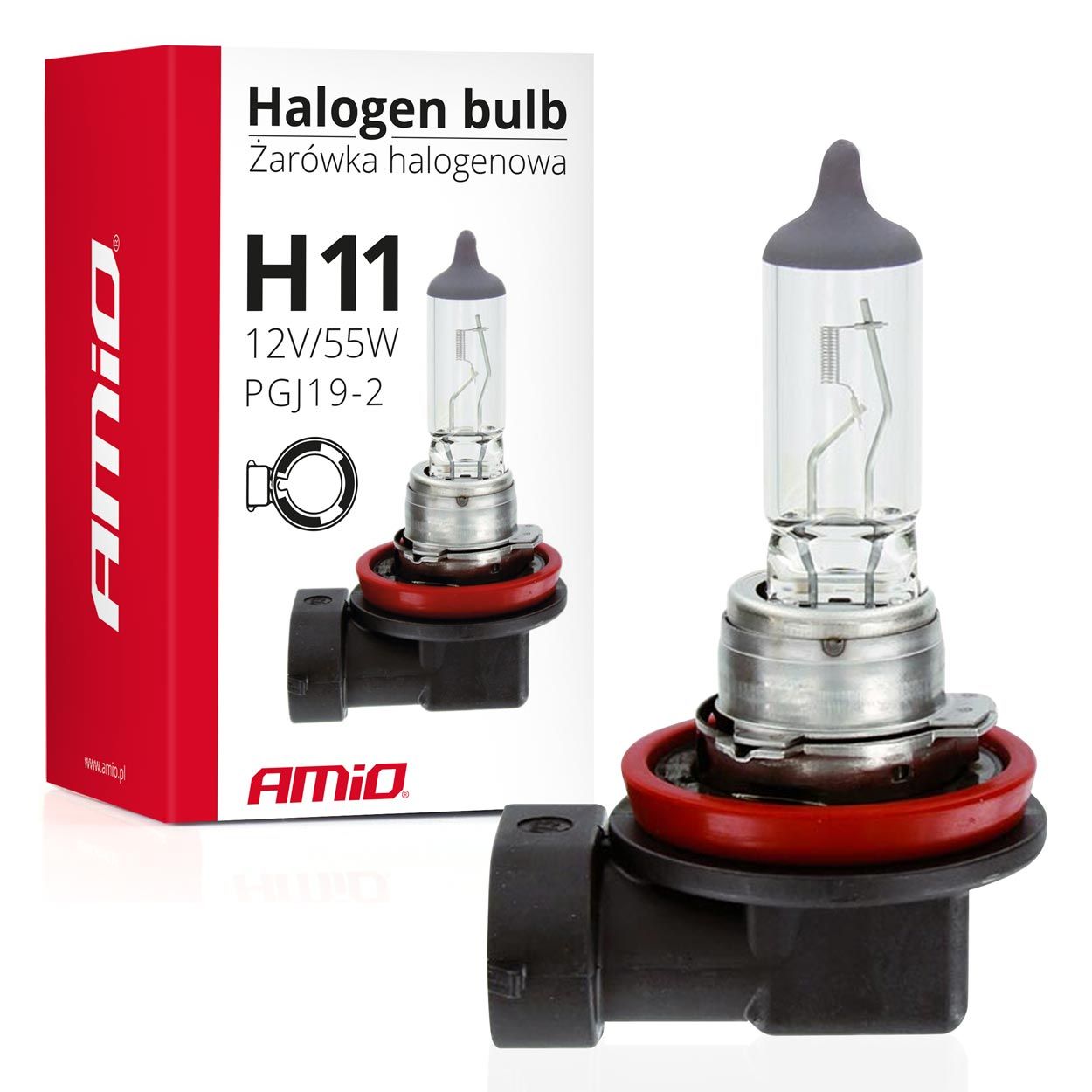 Сијалица H11 12V 55W PGJ19-2 AMIO-01159