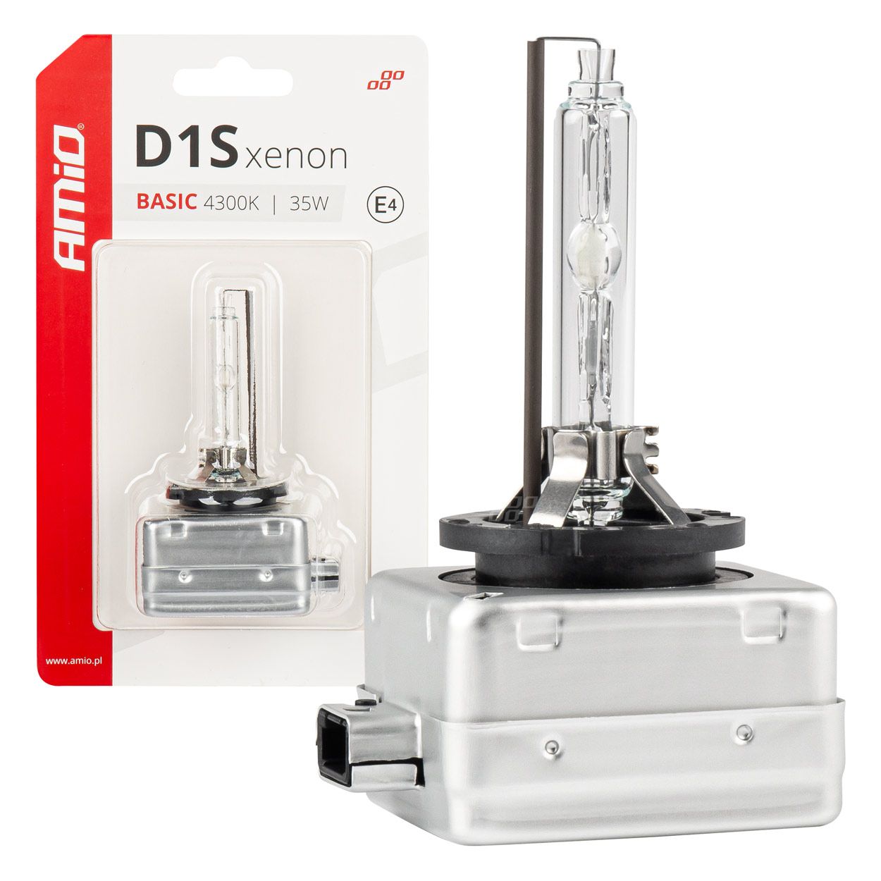 Сијалица AMIO-03863 D1S 4300K Blister Amio