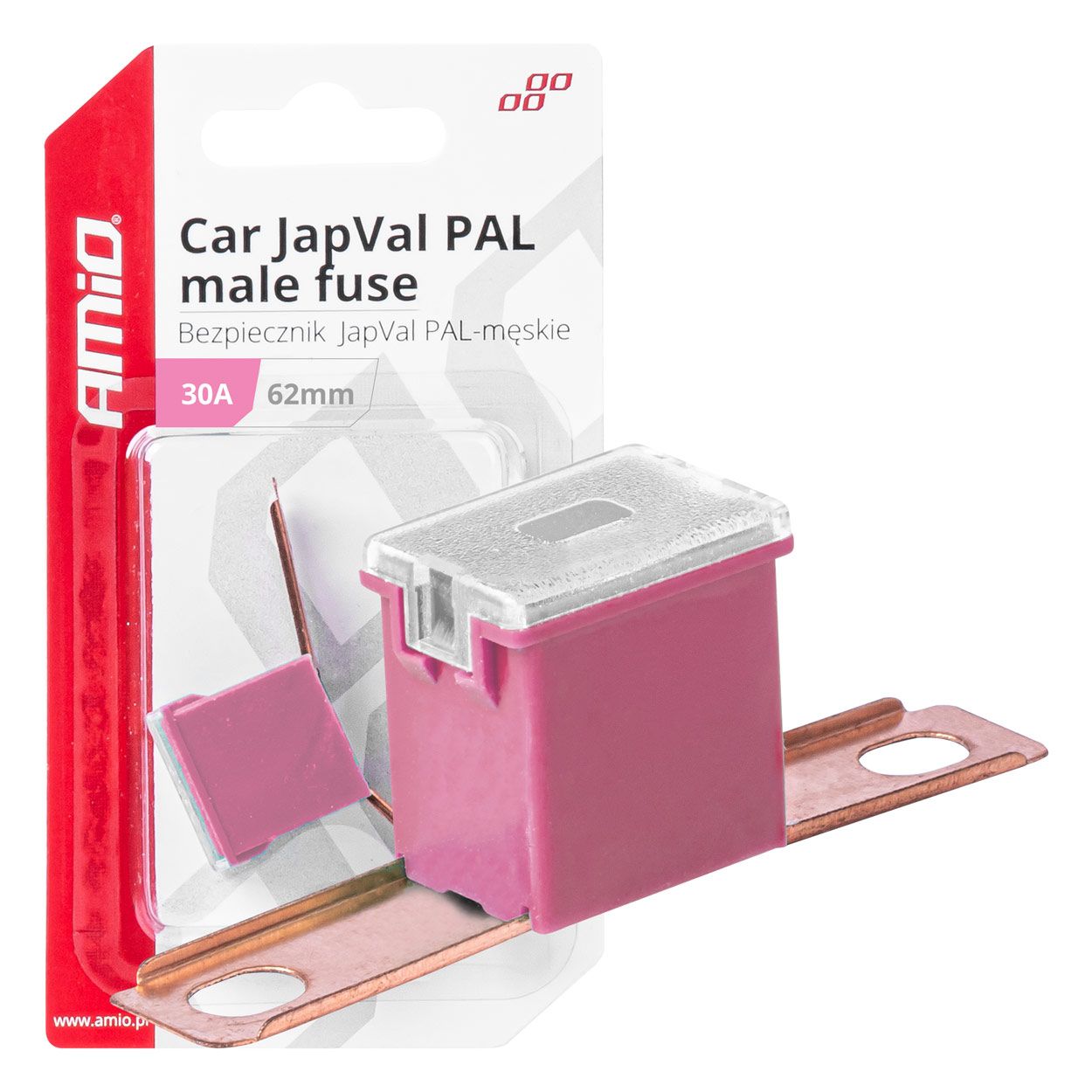 Осигурач JAPVAL PAL BENT 48/62mm 1pcs 30A blister AMIO-03427