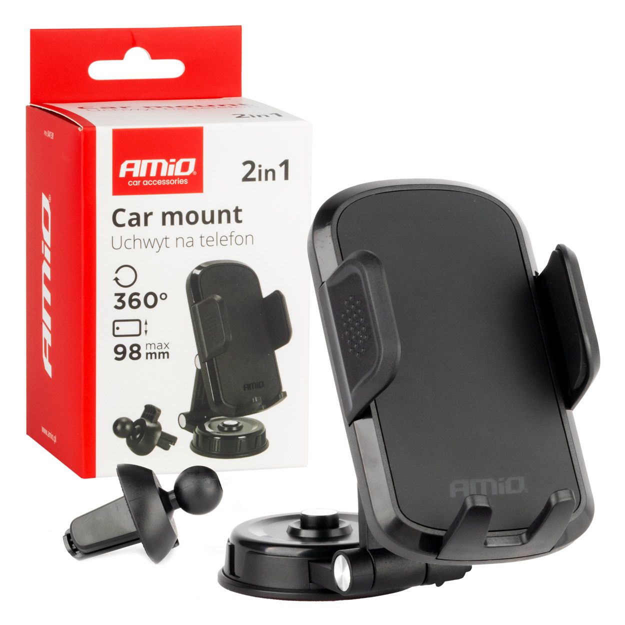 Држач за телефон 2in1 AMIO-04138