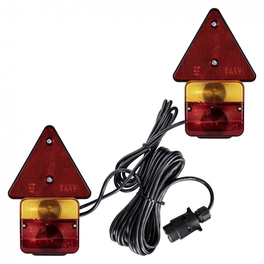 Сет задни светилки и триаголници со магнет 7,5m L1070-Z