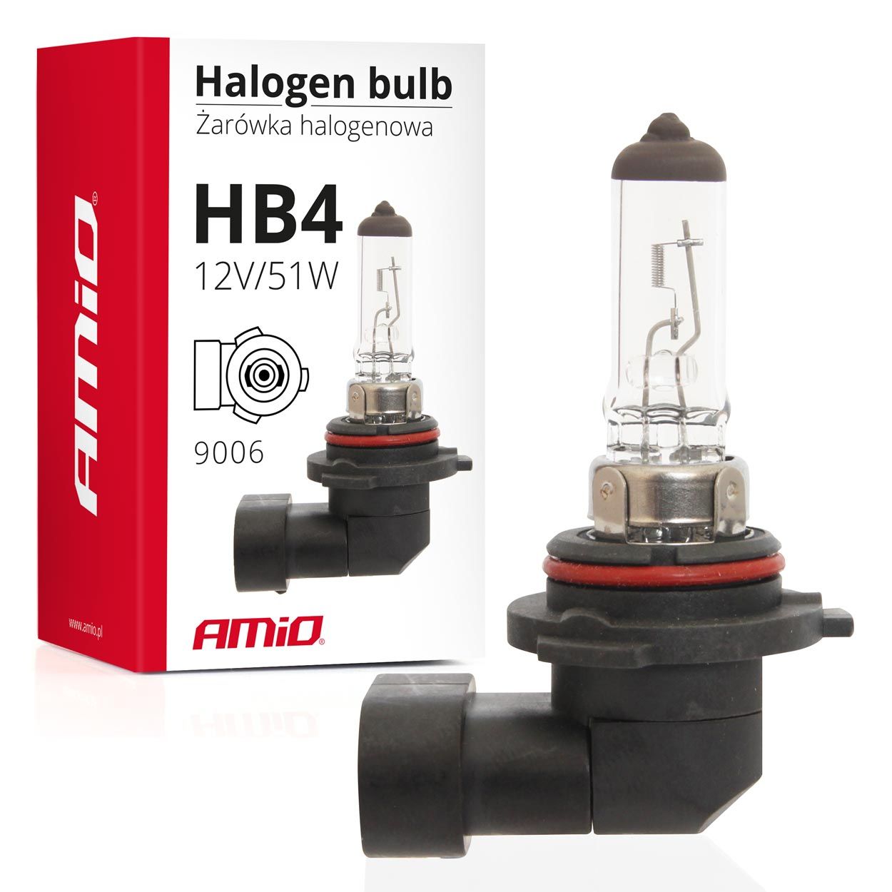 Сијалица AMIO-01480 12v 51W HB4 9006 P20d Halogen AMIO