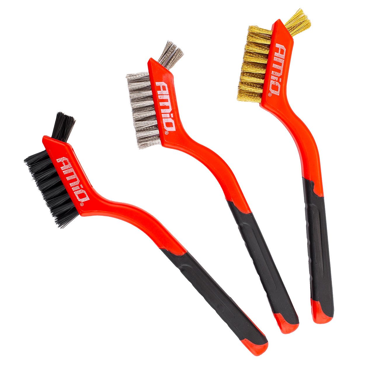 Сет челични четки 3pcs AMIO-02827