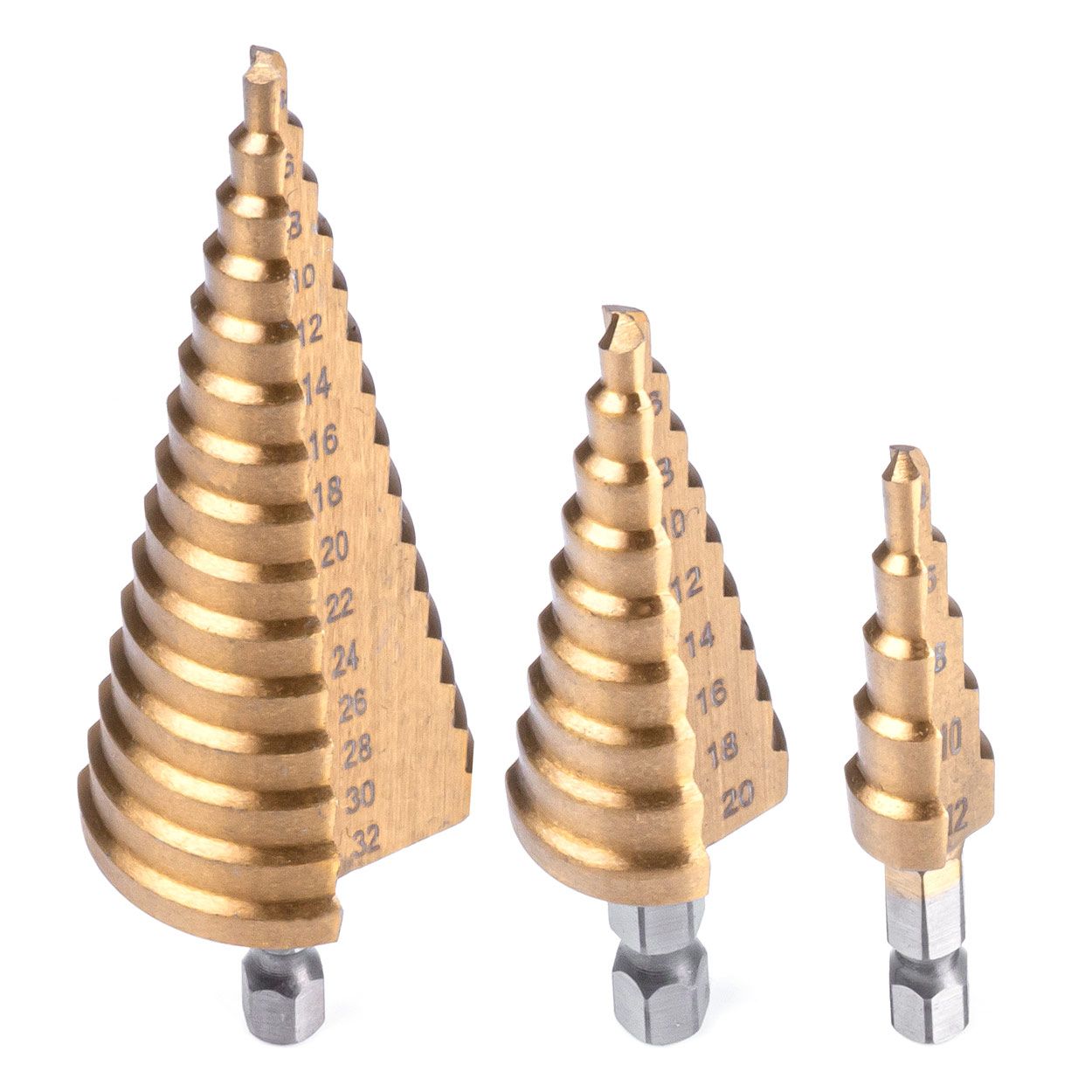 Сет бургии 3pcs 4-32mm AMIO-03271
