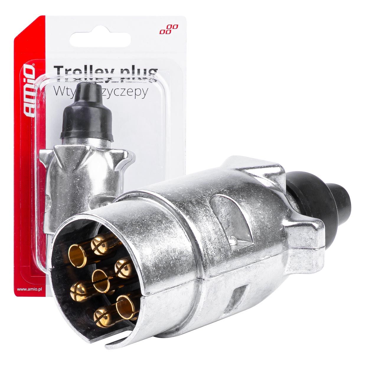 Конектор 7PIN ALU blister AMIO-03218