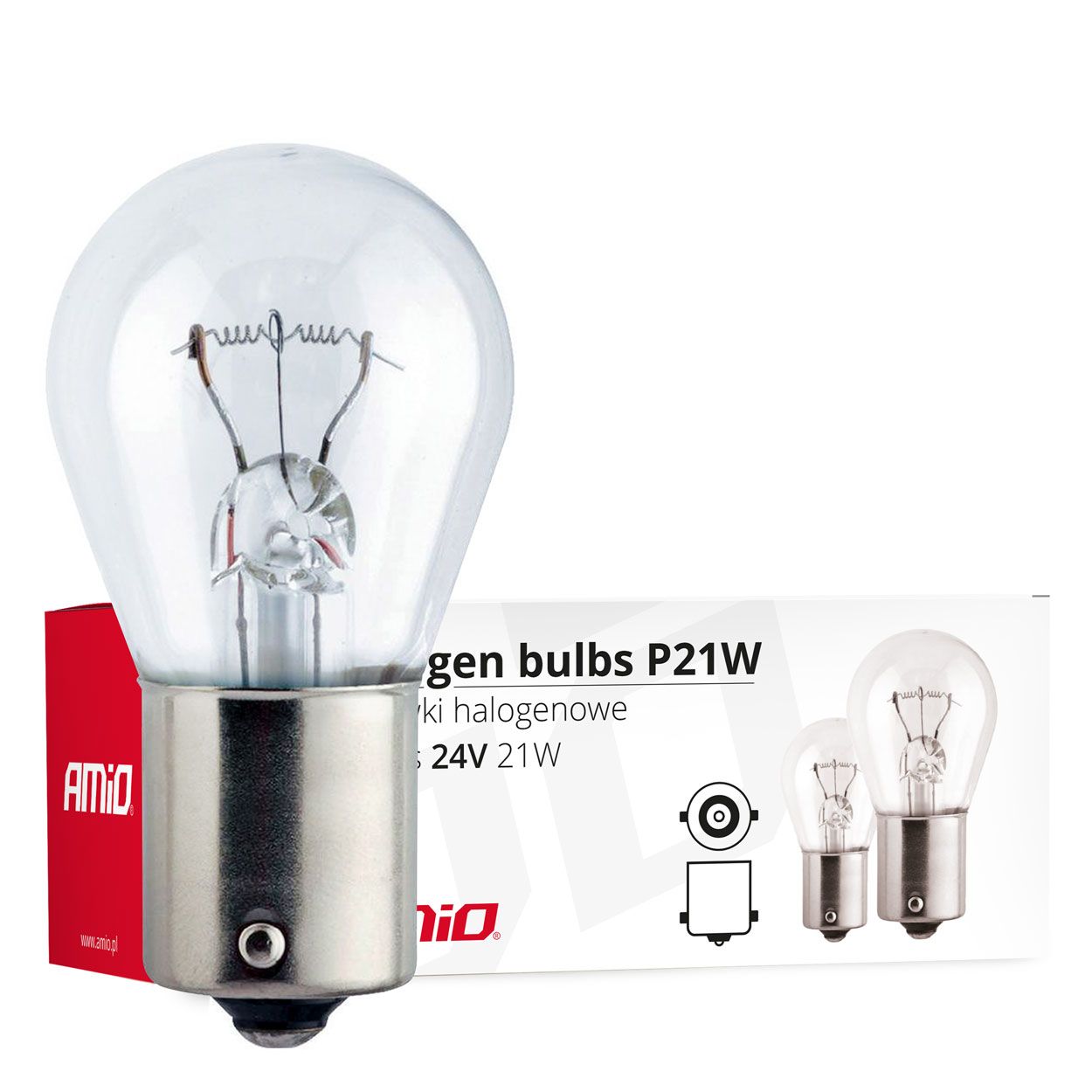 Сијалица P21W BA15s 24V 10pcs AMIO-01006