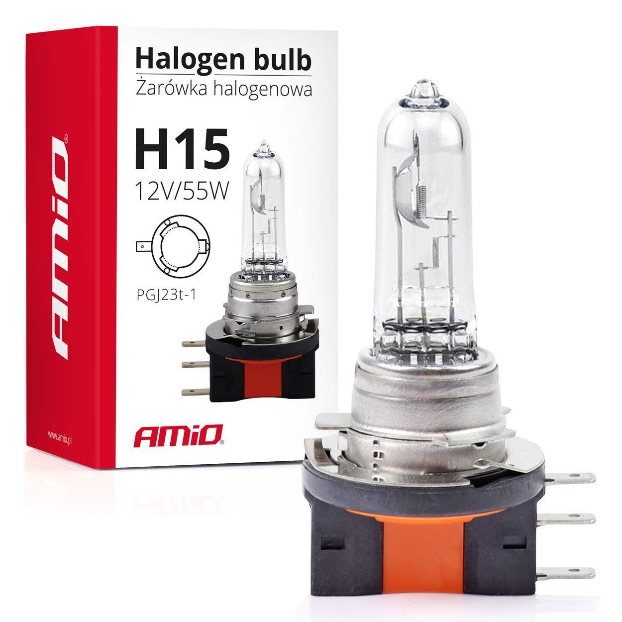 Сијалица H15 12V/55W AMIO-01490