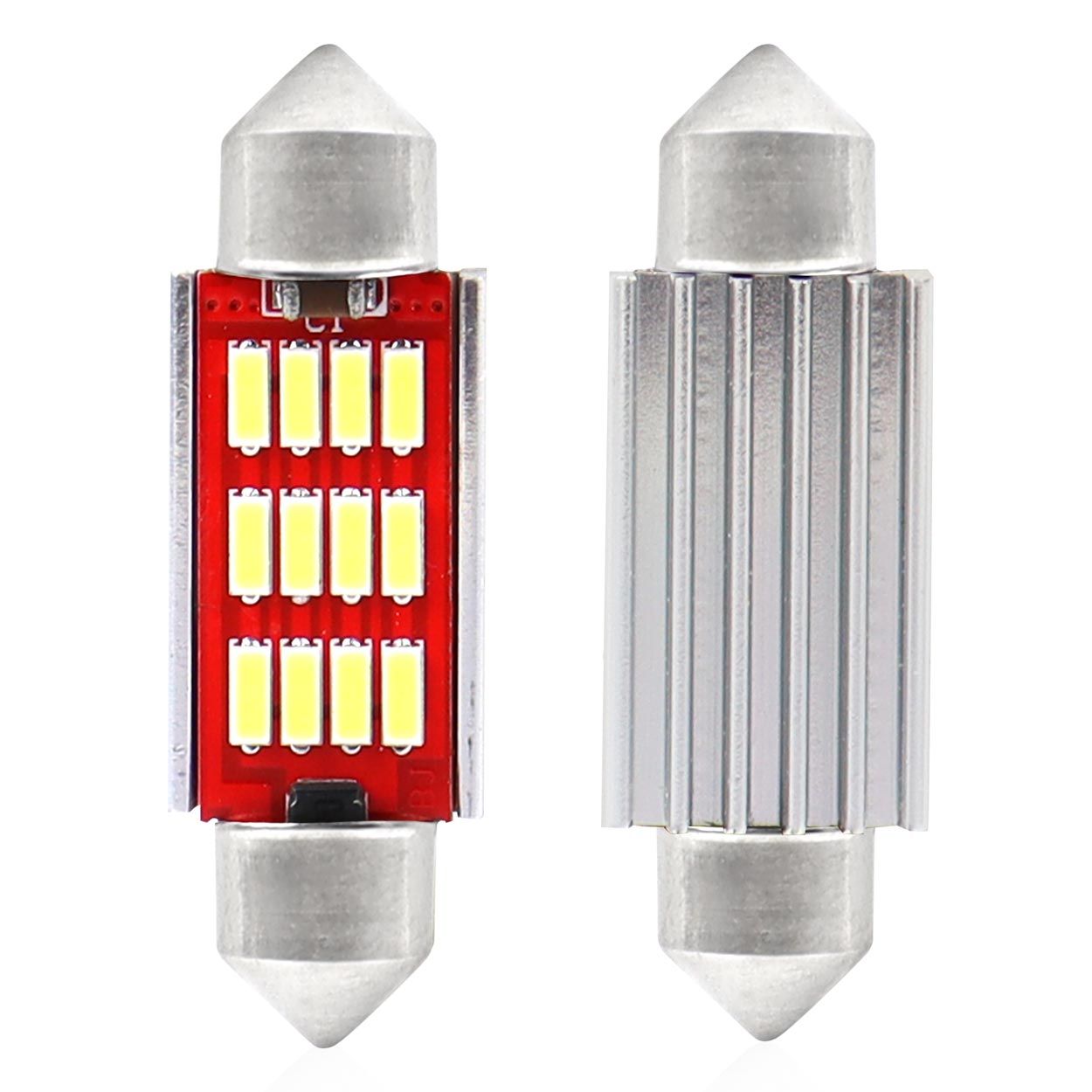 Сијалица LED AMIO-01289 C5W C10W C3W 36mm white 12V/24V 4014 12SMD Amio
