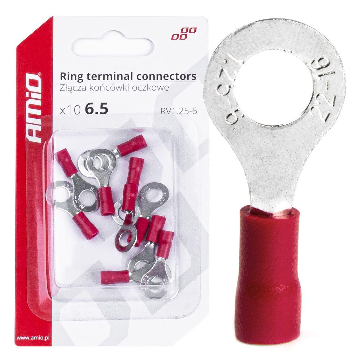 Кабел папуча RV 1.25-6 10pcs AMIO-03078