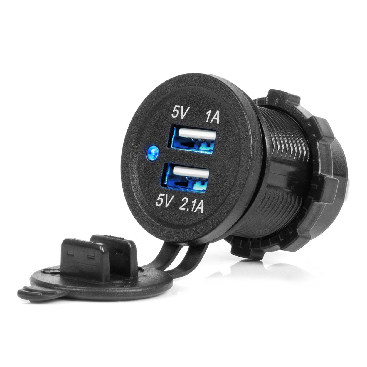 Водоотпорен полнач за телефон 3.1AXUSB 12/24V AMIO-04216