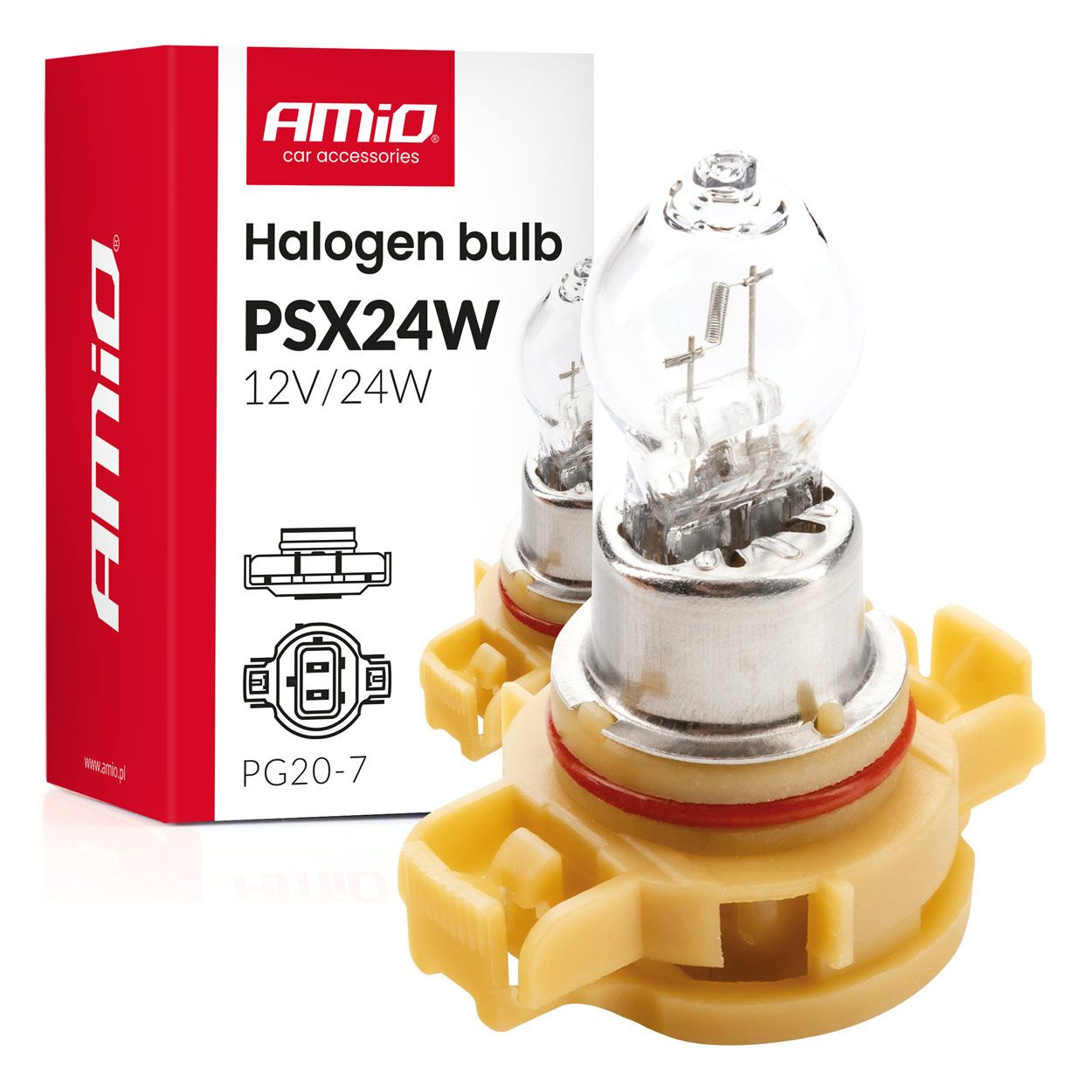Сијалица PSX24W PG20-7 12V 24W AMIO-04411