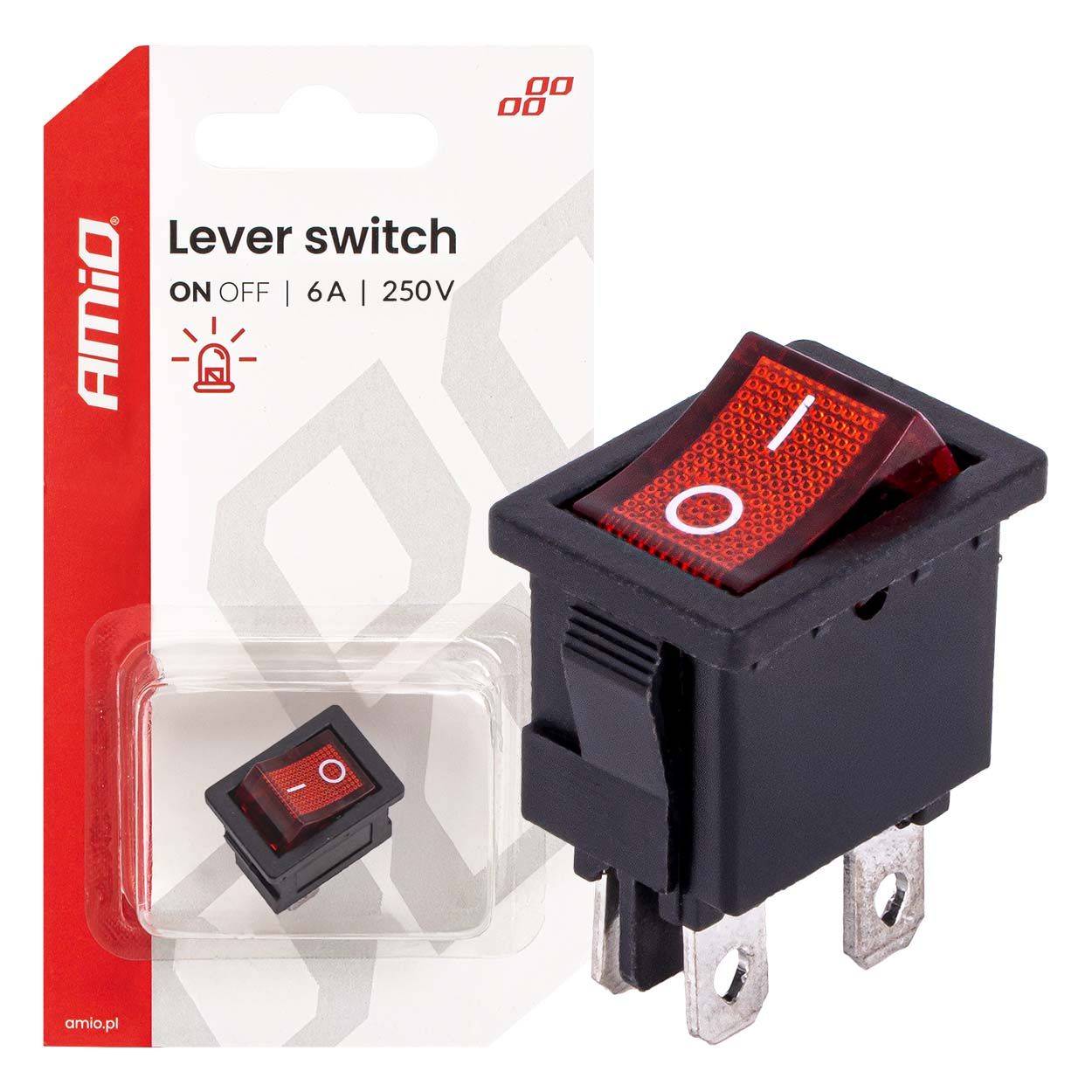 Прекинувач 6A 250v AMIO-04439