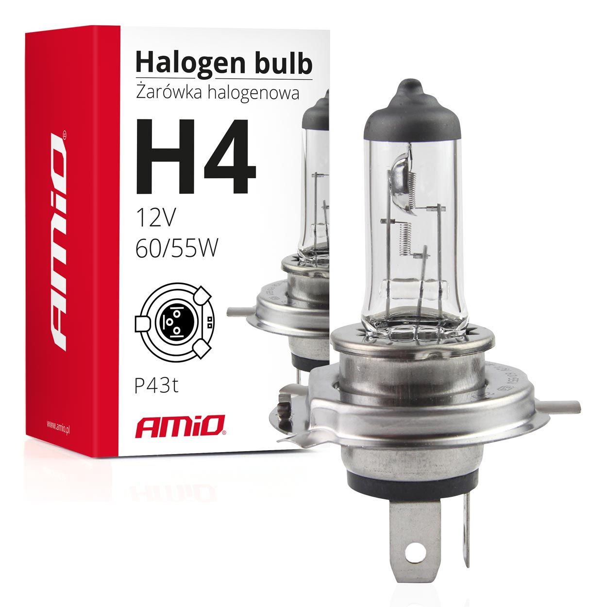 Сијалица AMIO-01268 H4 12v 60/55w