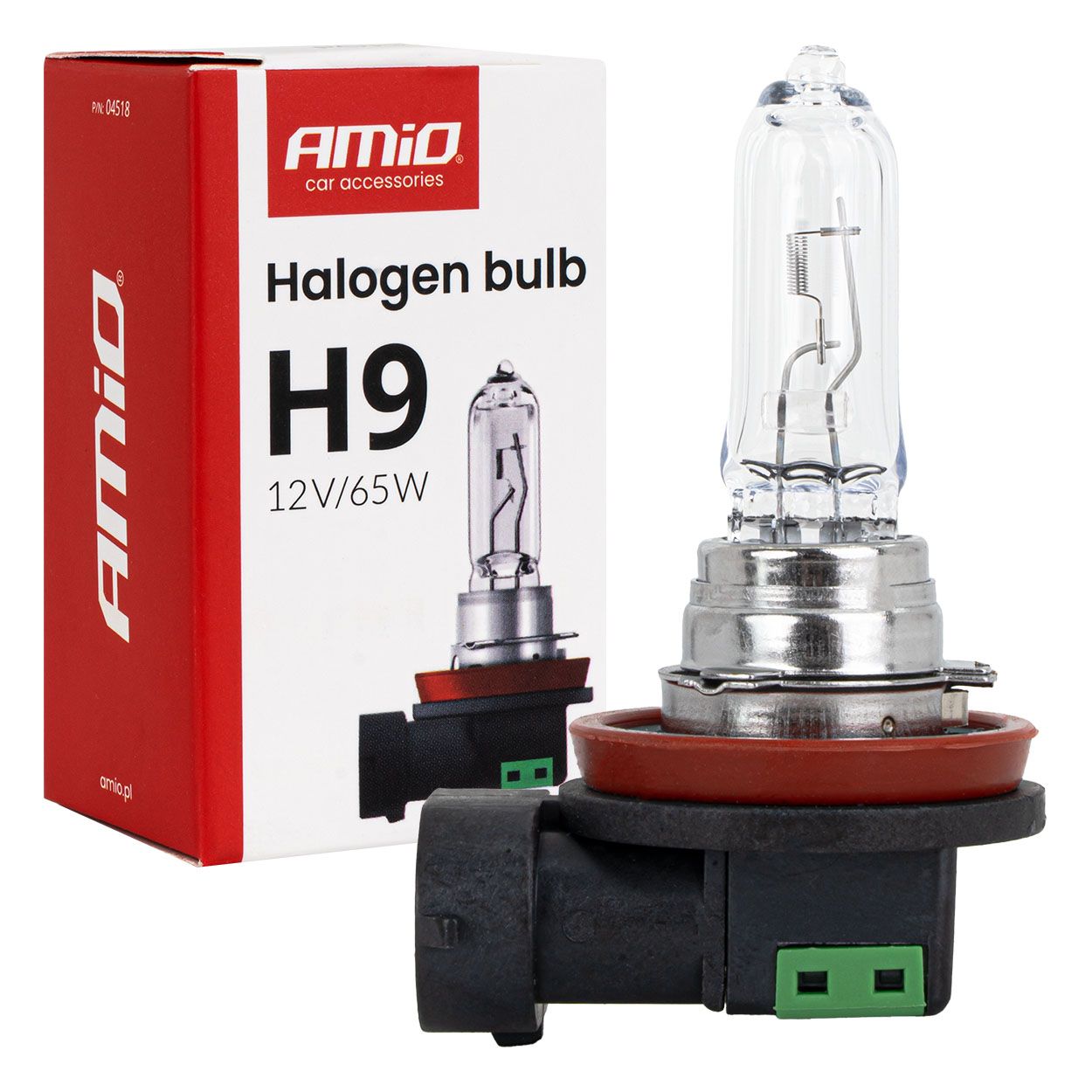 Сијалица AMIO-04518 H9 12v 65w PGJ19-5
