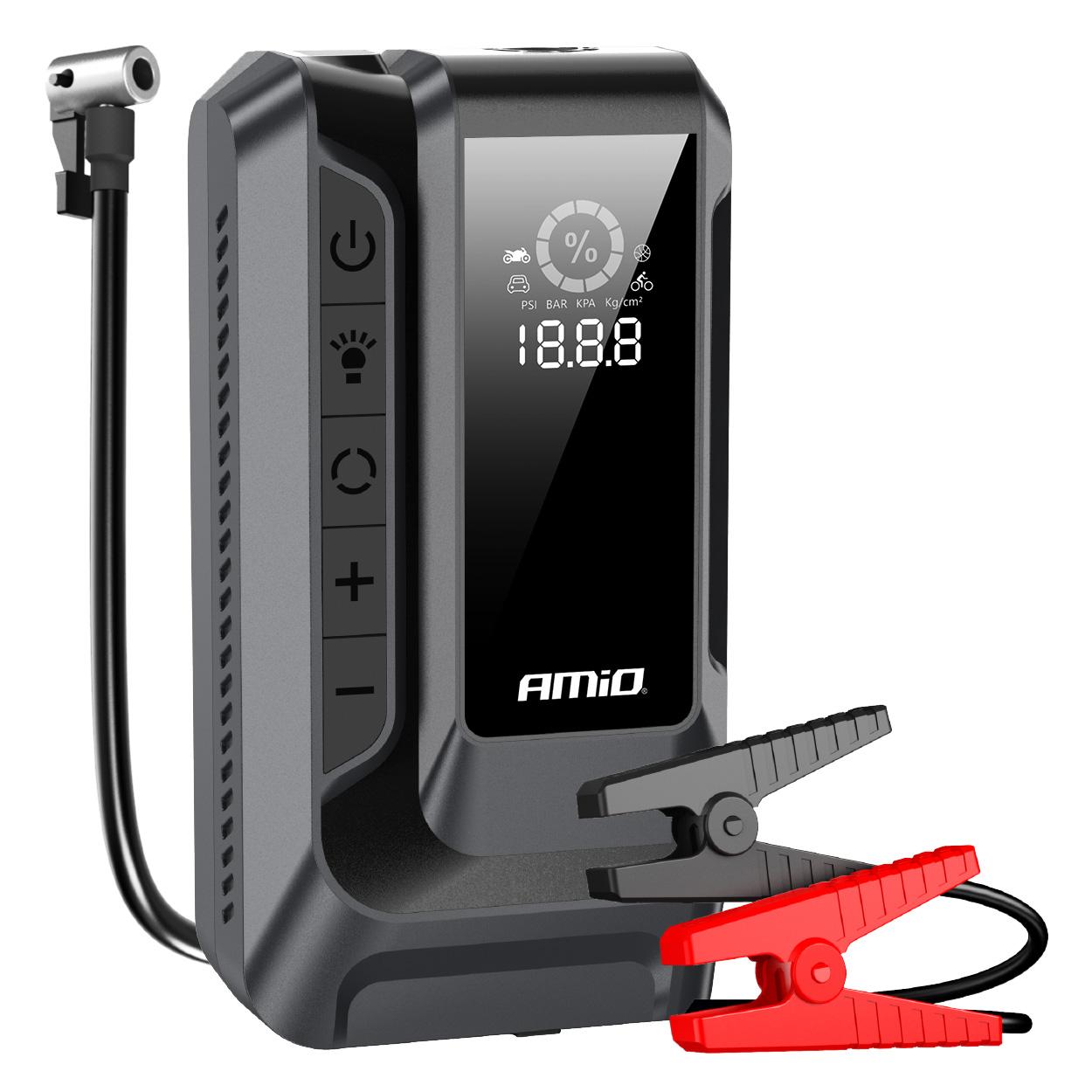 Бустер за палење 4 во 1 PRO 12V 12Ah 1600A AMIO-04677