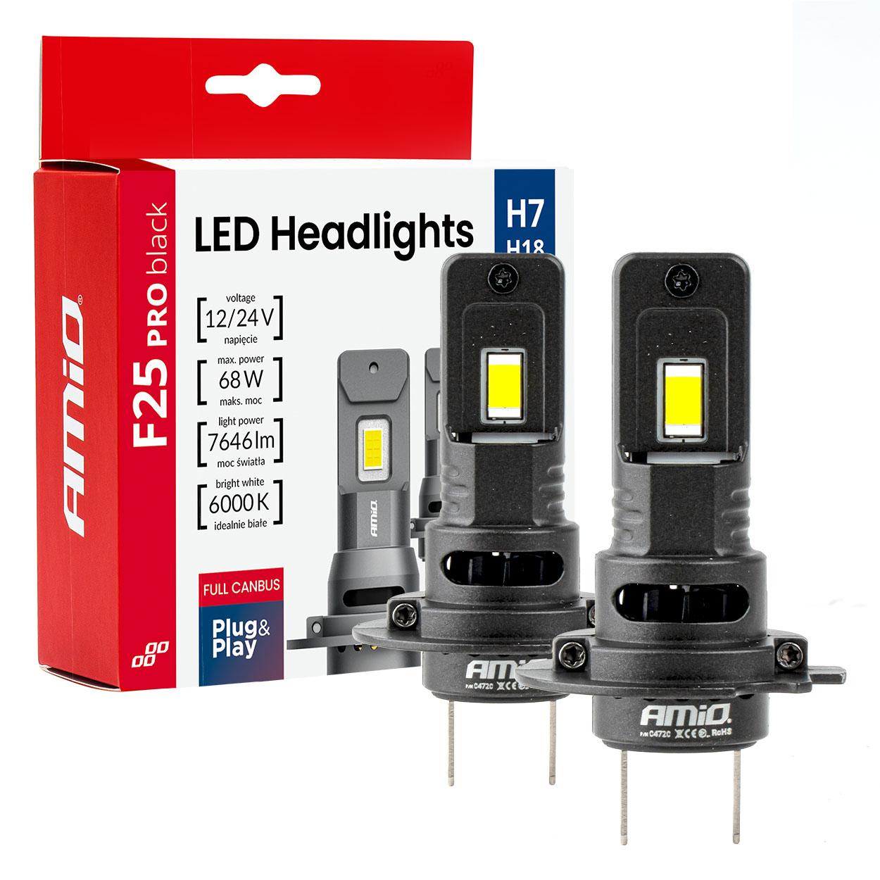 Сијалица LED AMIO-04720 68W H7/H18 12/24v