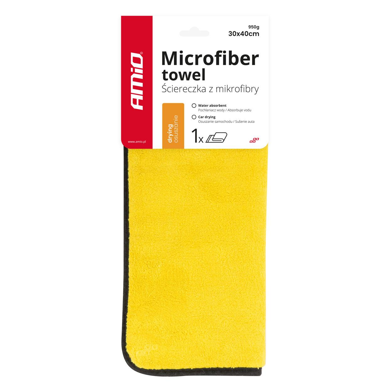 Микрофибер крпа 950gsm 30x40cm AMIO-03754
