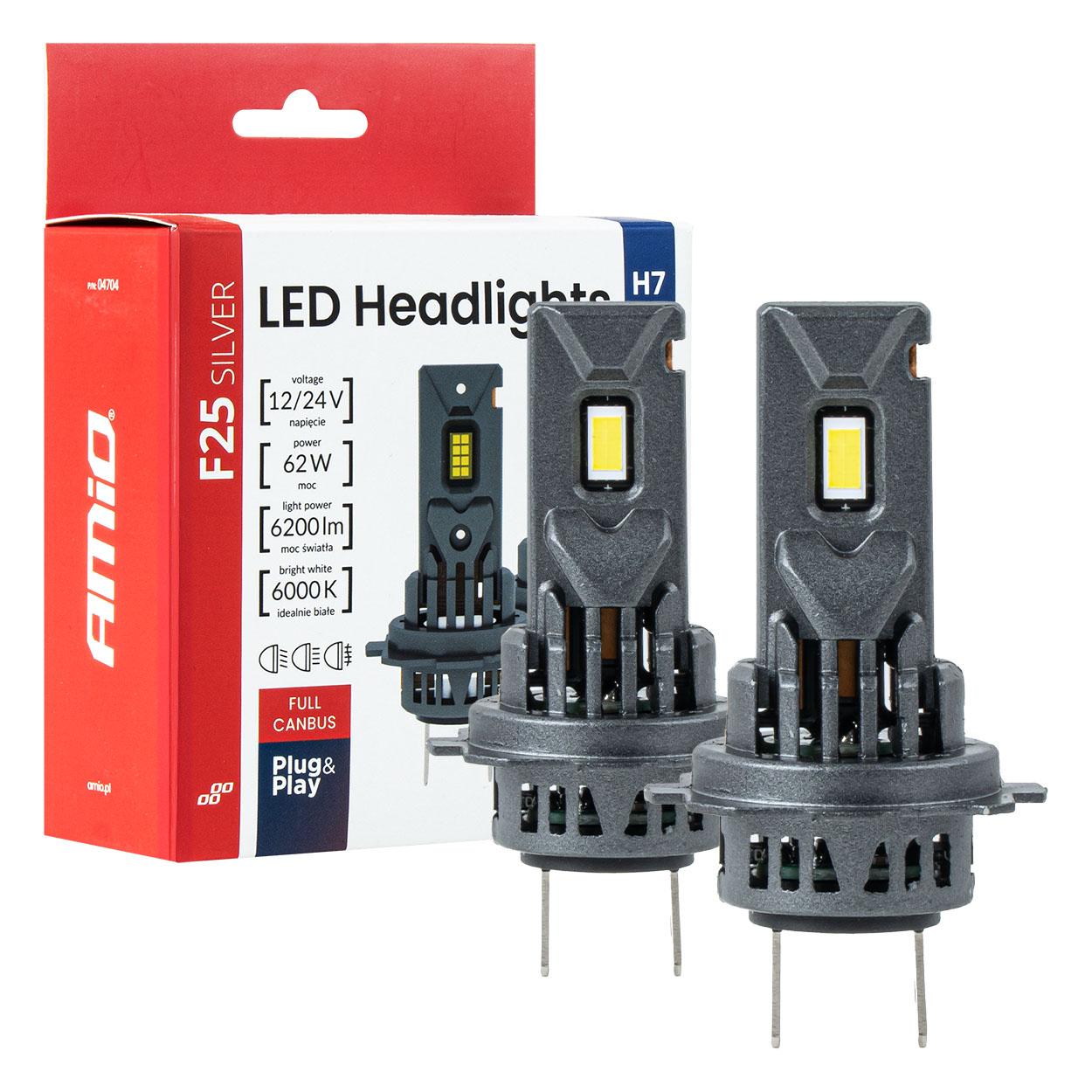 Сијалица LED AMIO-04704 62W H7/H18 12/24v