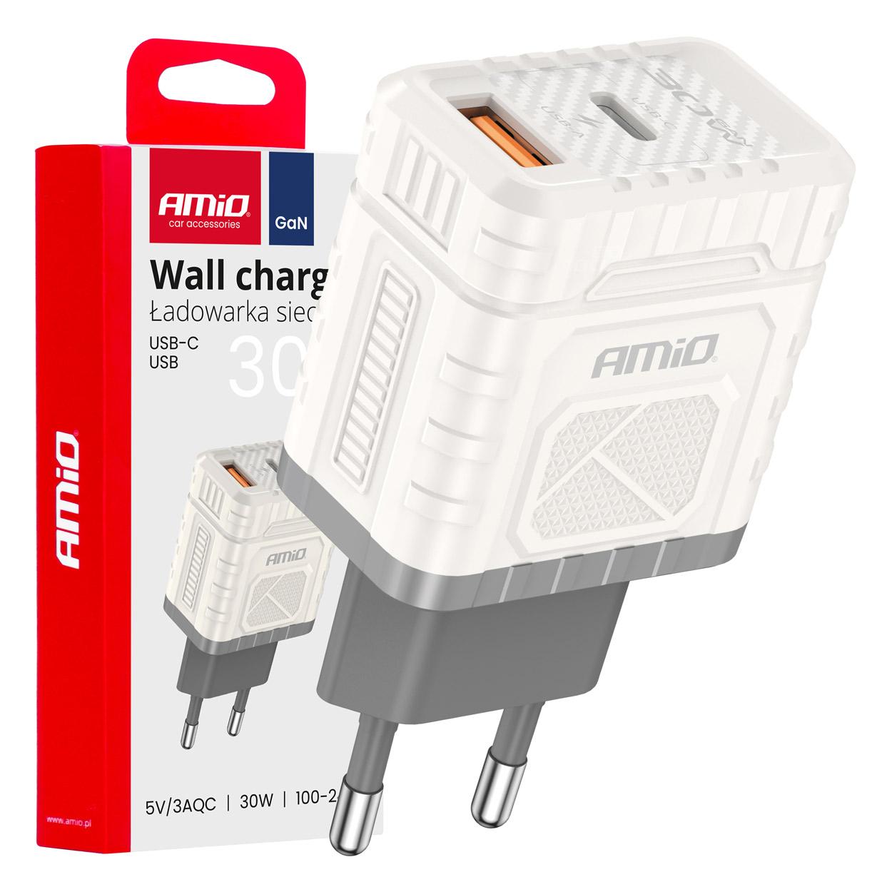 Полнач 30W USB-A+USB-C AMIO-04286
