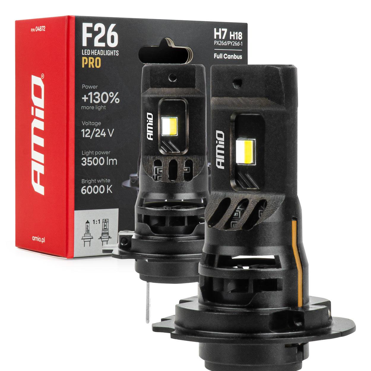 Сијалица LED AMIO-04872 F26 H7/H18 12/24v