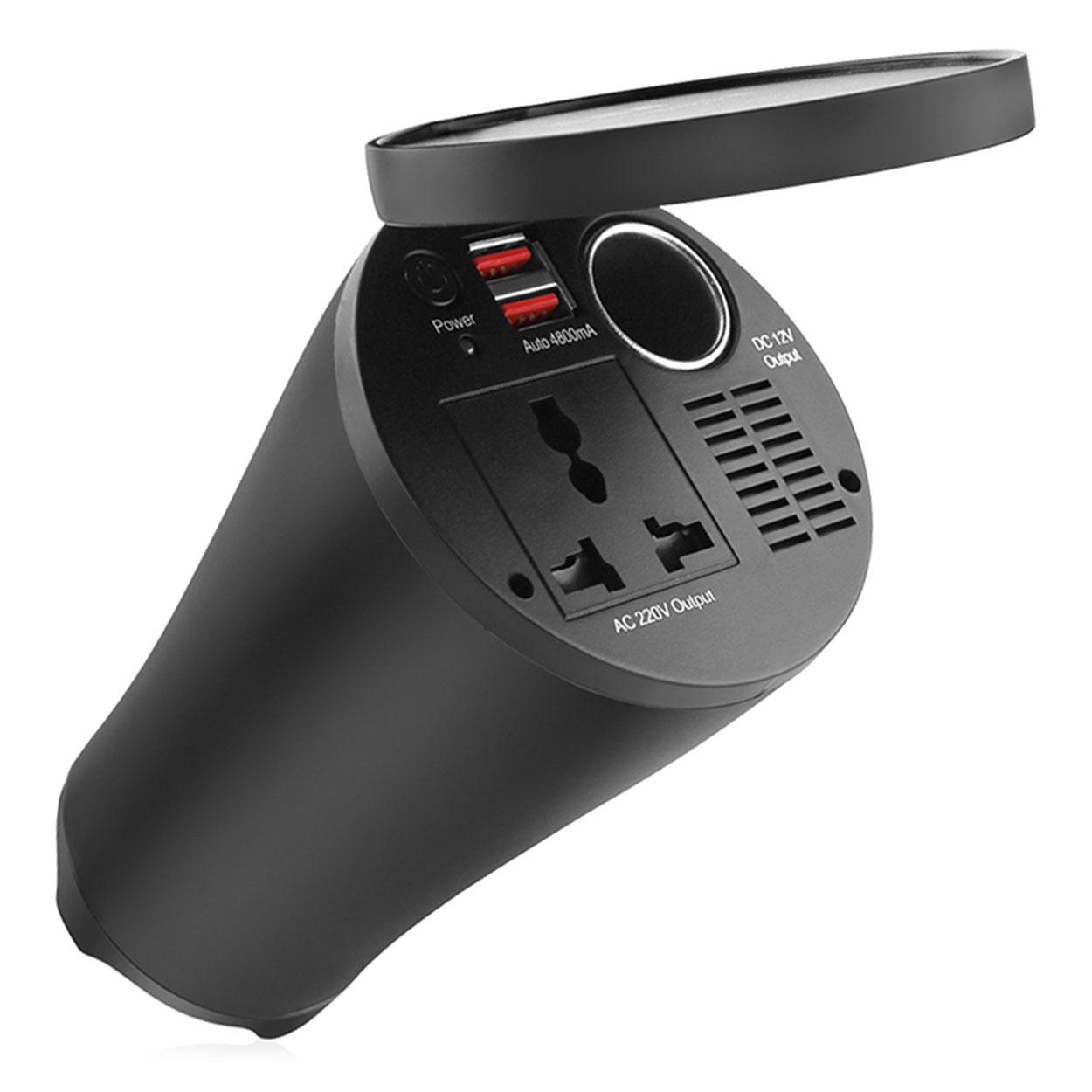 Инвертер на напон AMIO-02469 12V/230V 150W/300W 2XUSB PI02