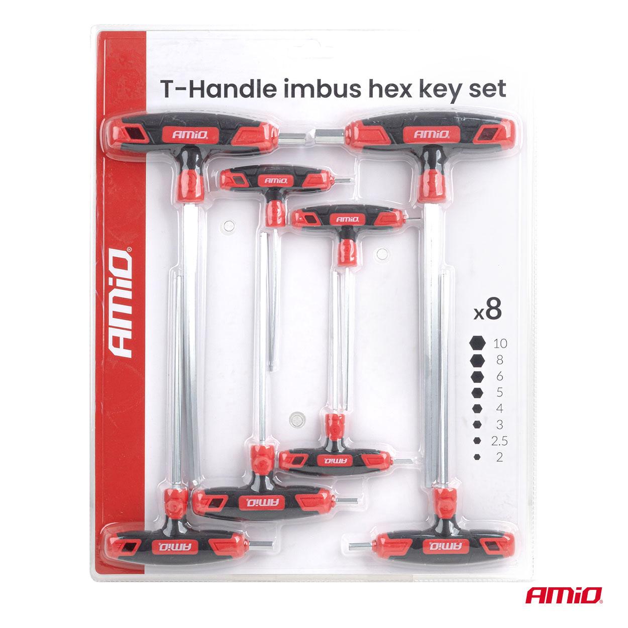 T-рачка имбус клучеви сет 8pcs AMIO-04826