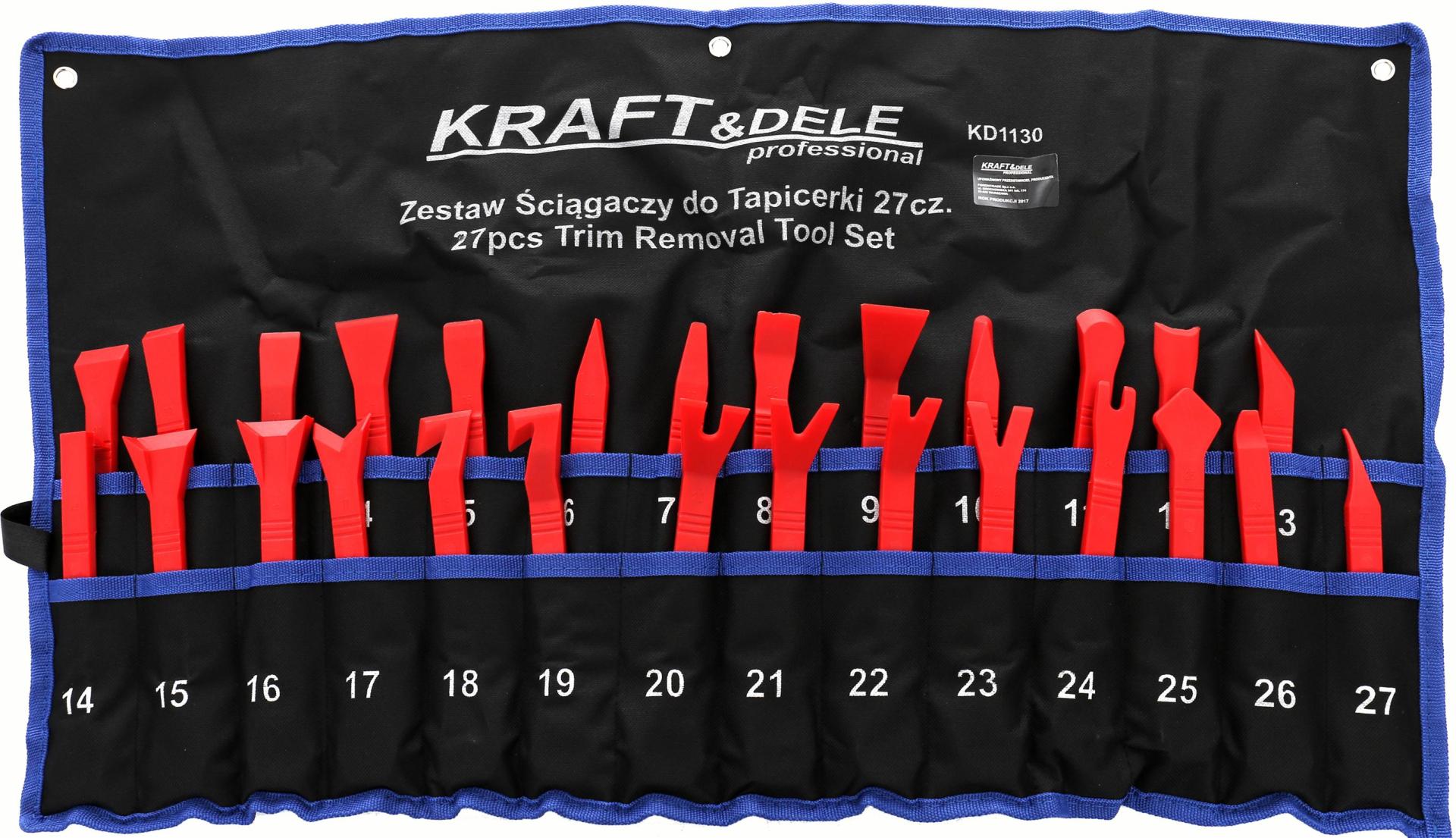 Сет алатки за демонтажа на тапацир 27 pcs LU-KD1130