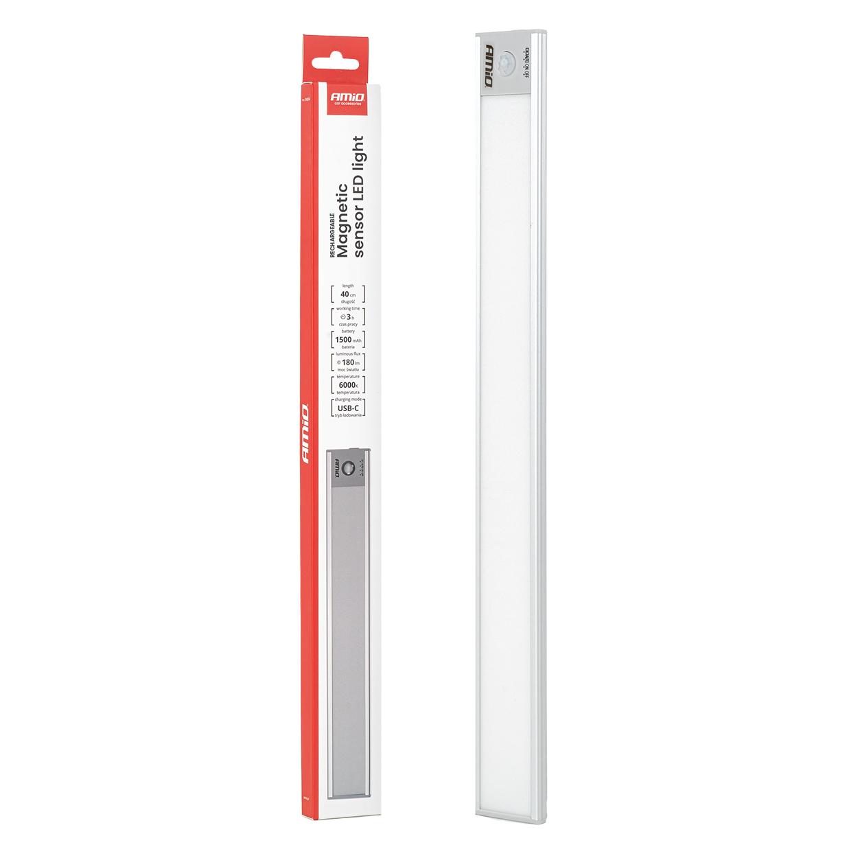 Работна сијалица LED 2W 1500mAh USB-C 40cm AMIO-04894