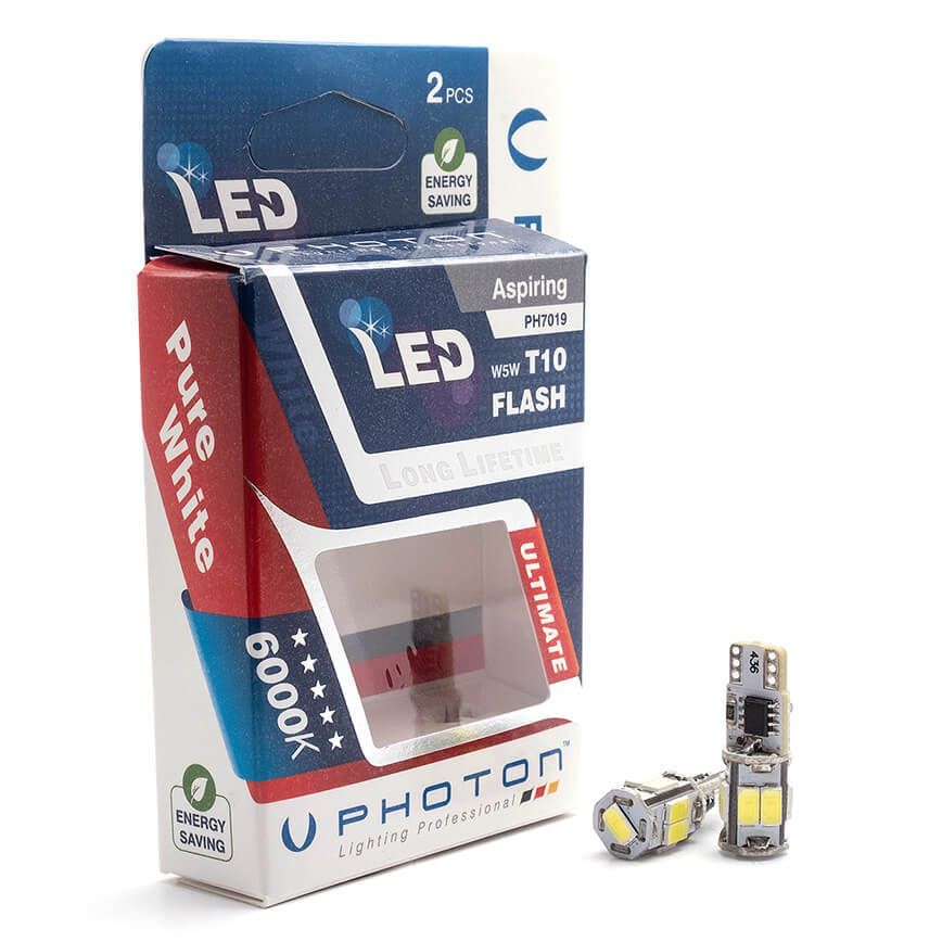 Сијалица PH7019 LED 12V 5W T10 СЕТ (2пар.)